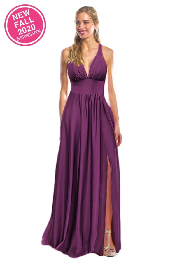 2093 bridesmaid dress by Bari Jay front view