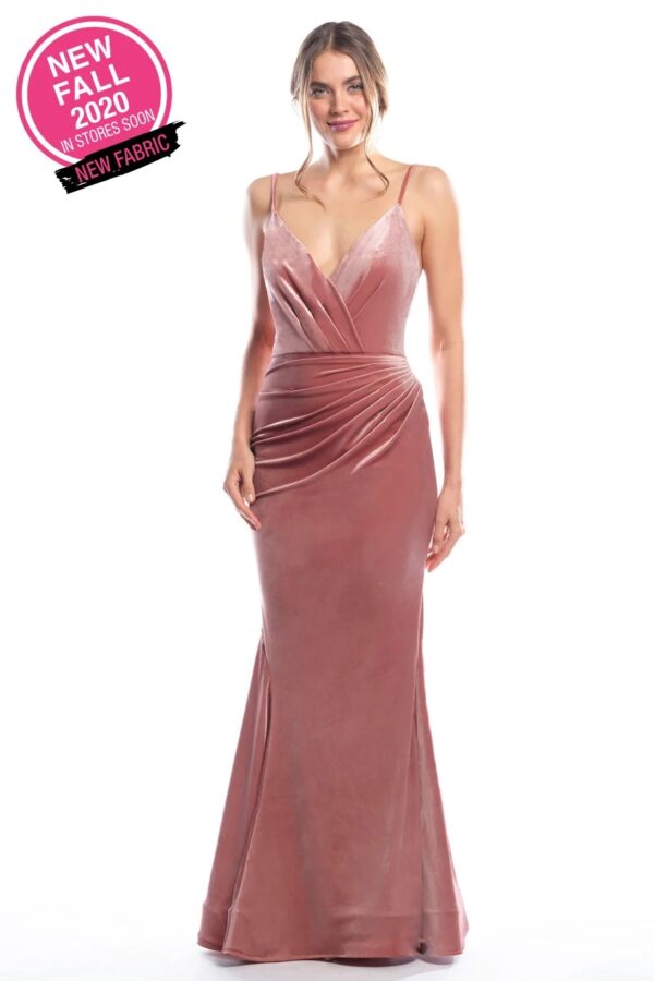 2083 bridesmaid dress by Bari Jay front view