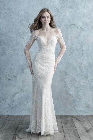 9654 Allure front wedding dress