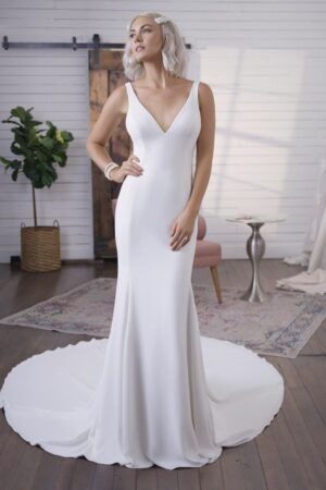 Fernanda by Maggie Sottero fit and flare wedding dress main view