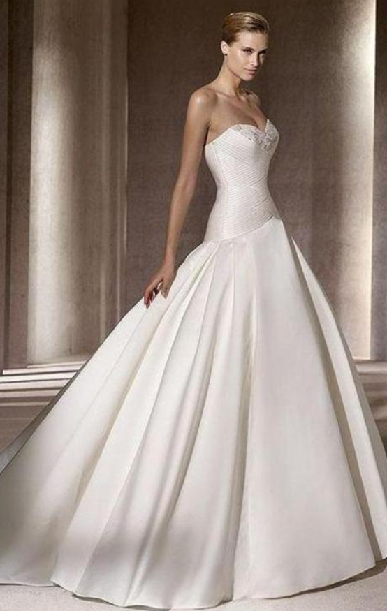 Drop Waist Wedding Dresses & Gowns