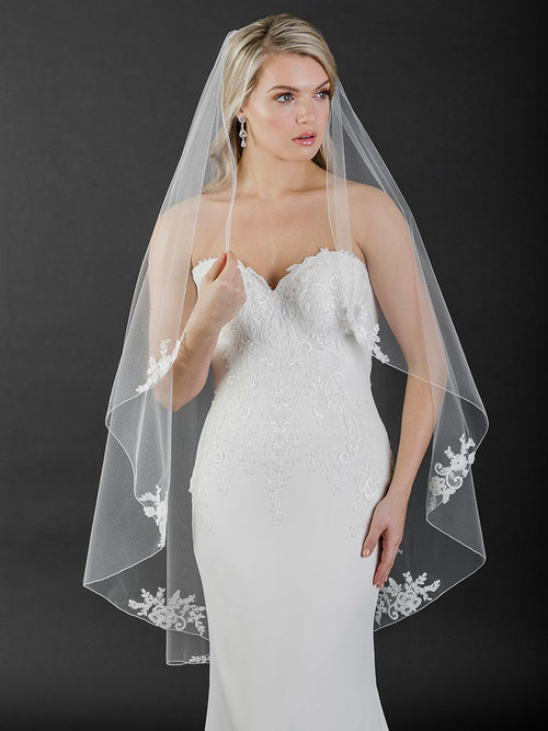 V7535 Bel Aire Veil ⋆ Precious Memories Bridal Shop