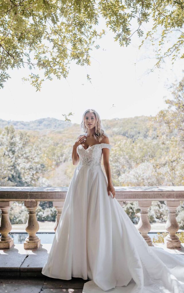 D3565 Wedding Dress by Essense of Australia ⋆ Precious Memories Bridal Shop
