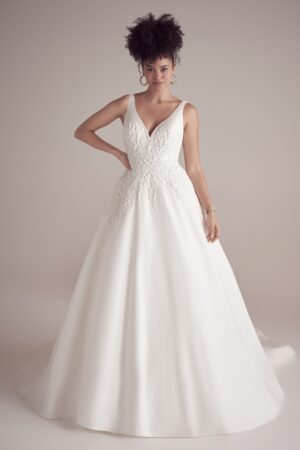 picture of paxton by Maggie Sottero simple wedding dress