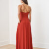 B253051 by B2 Jasmine off the shoulder bridesmaid dresses spaghettit straps with slit trendy one shoulder dress