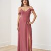 B253053 by B2 Jasmine bridesmaid dresses wedding guest dresses off the shoulder dress long off the shoulder dresses with a slit