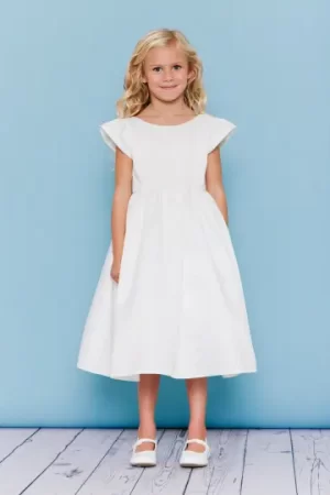 5142 First Communion- Flower girl Dress by Rosebud fashion- Front