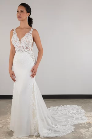 picture of wedding dress d4037 front