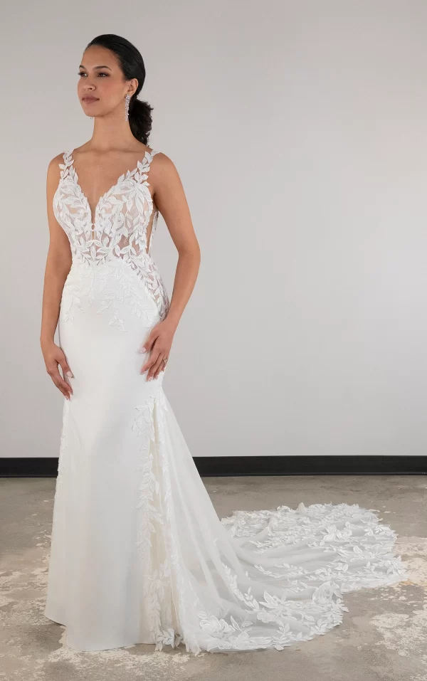 picture of wedding dress d4037 front