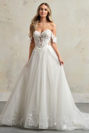 picture of angelette wedding dress by maggie sottero A-line with floral