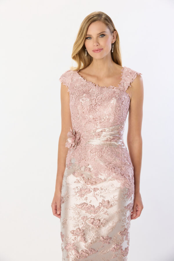 picture of light pink mother of the bride dress