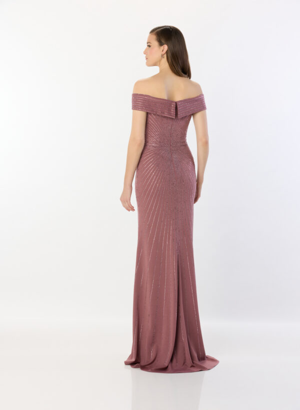 picture of M2234 dress in mauve back