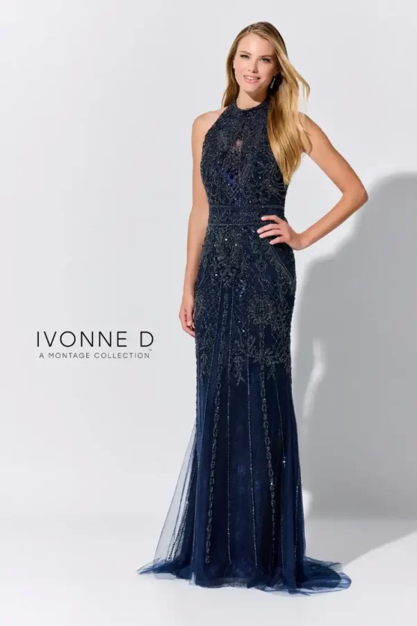 picture of navy mother of the bride dress