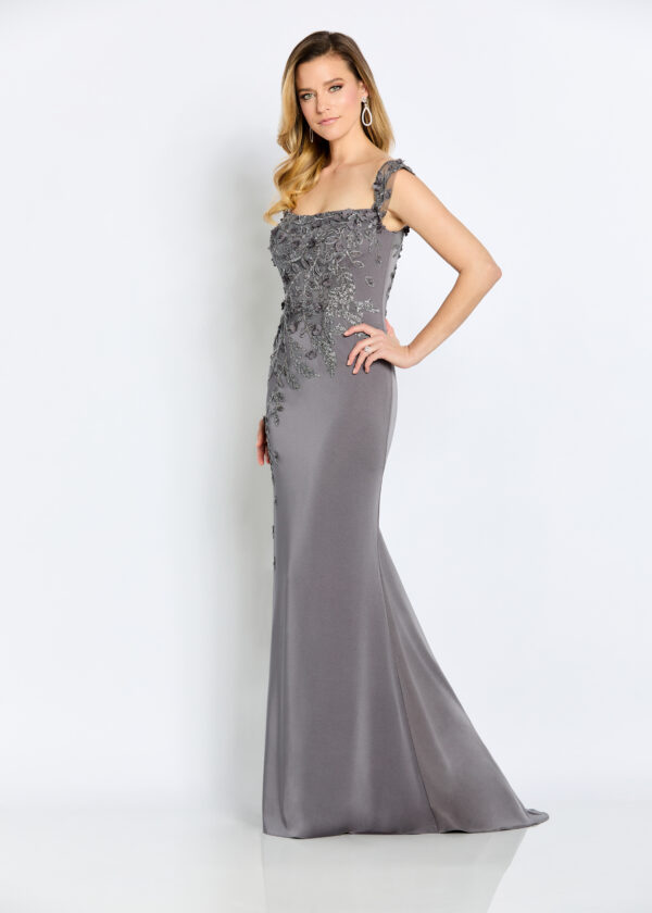 picture of grey mother of the bride dress