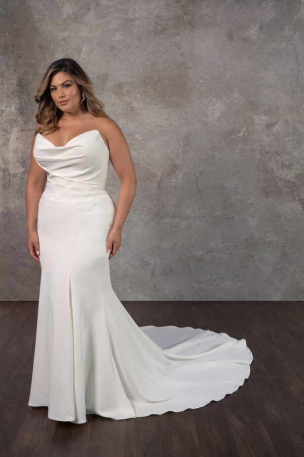 Picture of D4193 wedding dress by Essense of Australia plus size