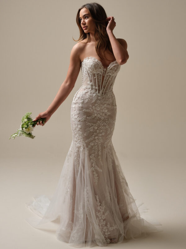 picture of benjie by maggie sottero plunge wedding dress