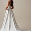 picture of back of camille by maggie sottero with overskirt