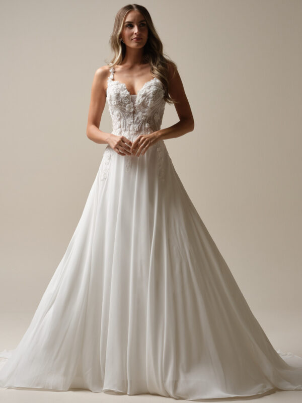 picture of Hunter chiffon wedding dress