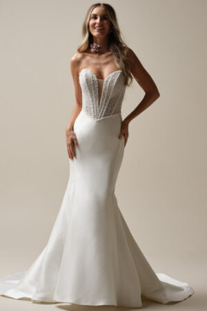 Tina Marie by Maggie sottero pearl bodice wedding dress