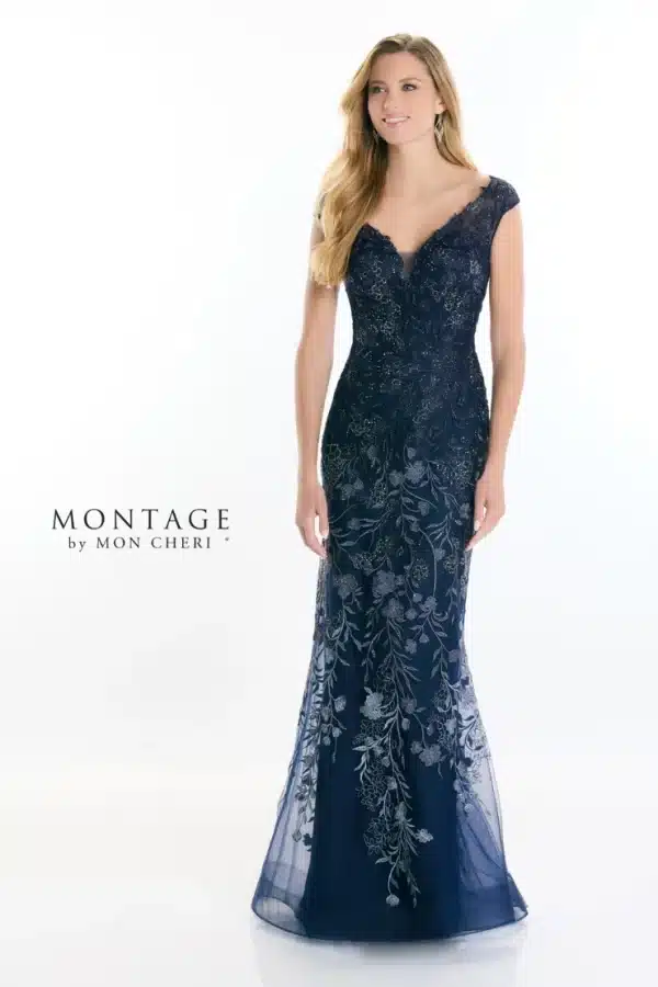 picture of mother of the bride dress or mother of the groom dress in navy