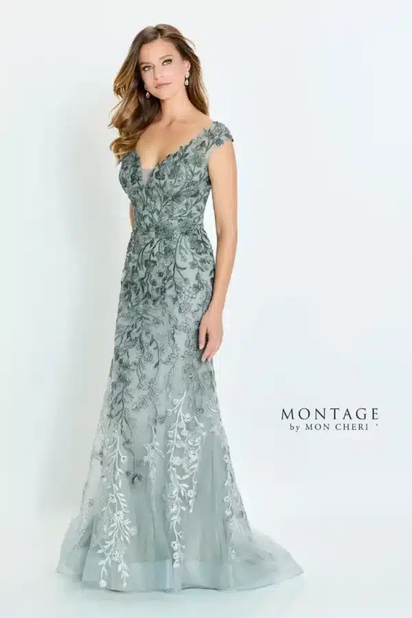 picture of mother of the bride dress in sage