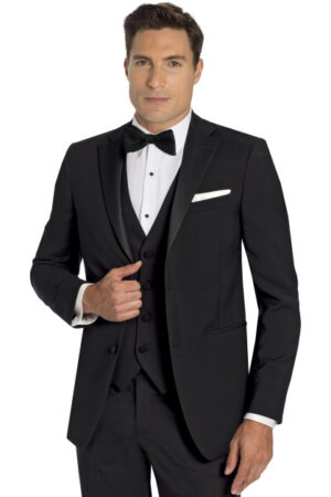 Antonio Black Tux with faille lapel