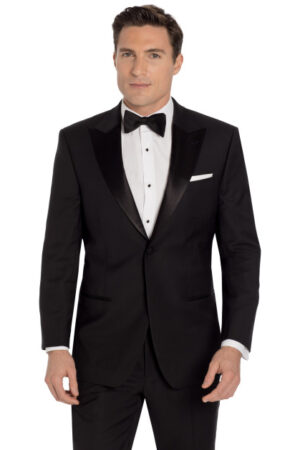 Tuscany Black Tux with faille lapel